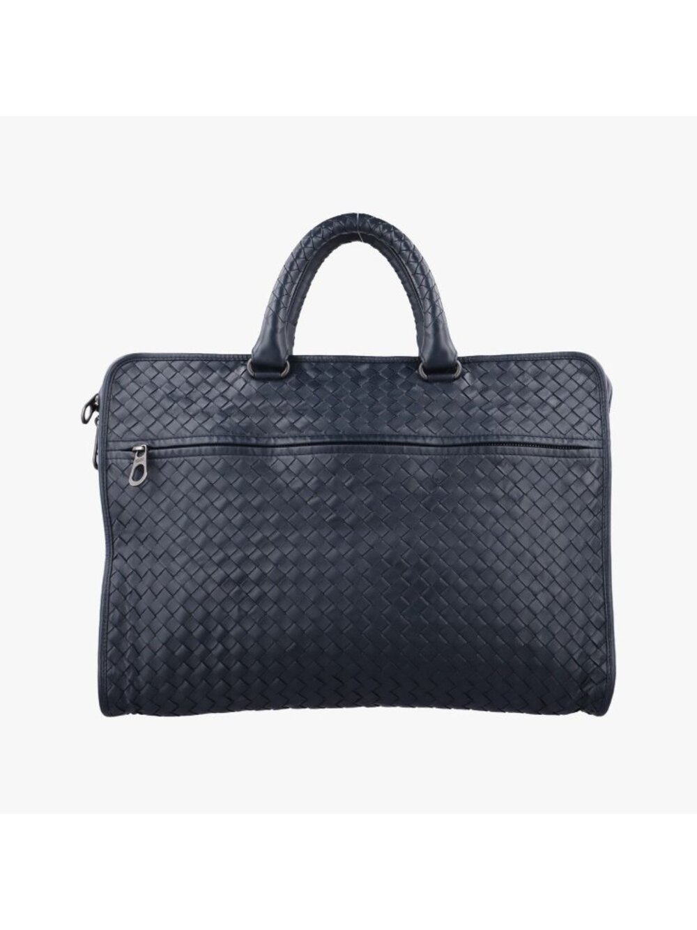 Bottega Veneta Intrecciato Navy Lambskin